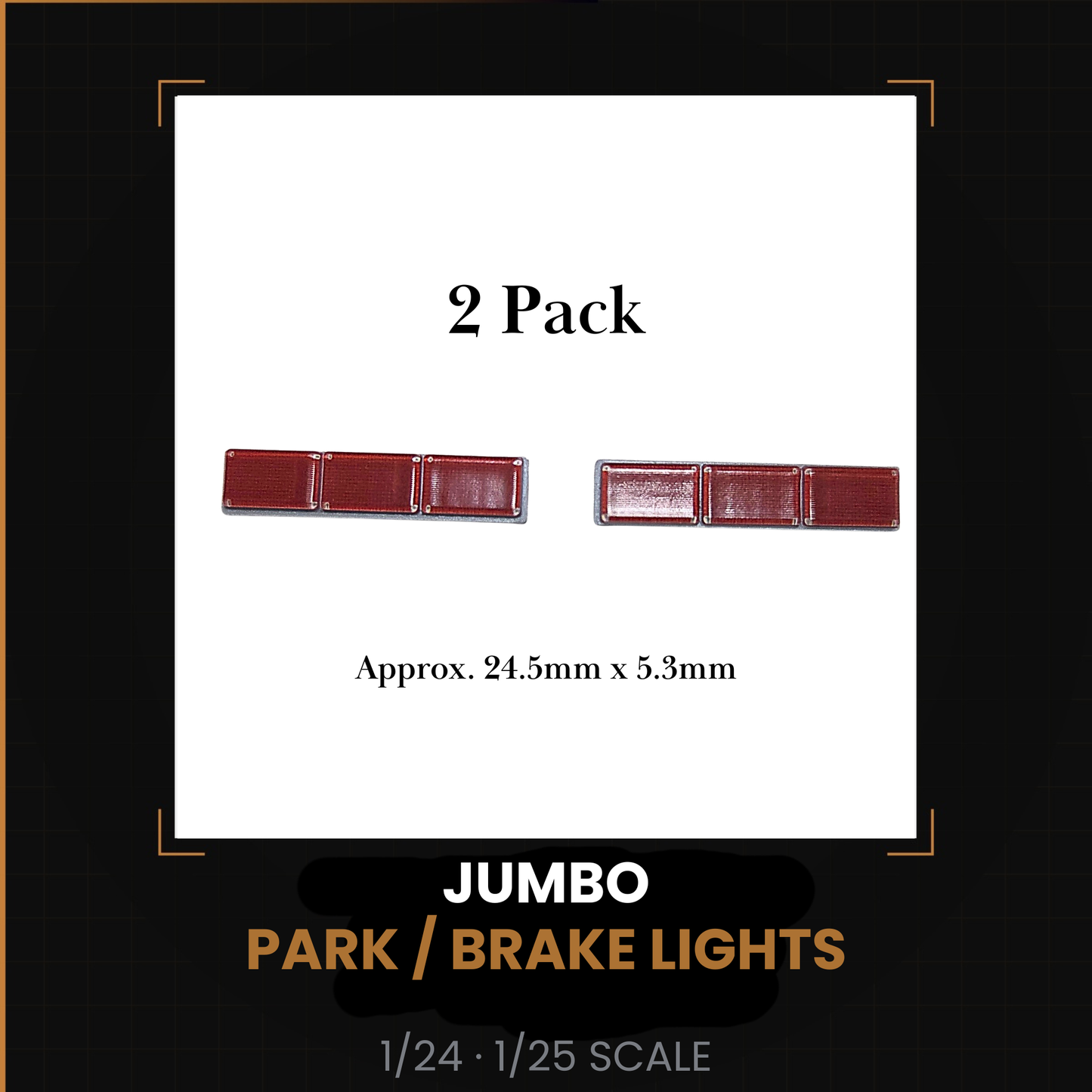 JUMBO Park Brake Lights 1/24 1/25 Scale Model Truck