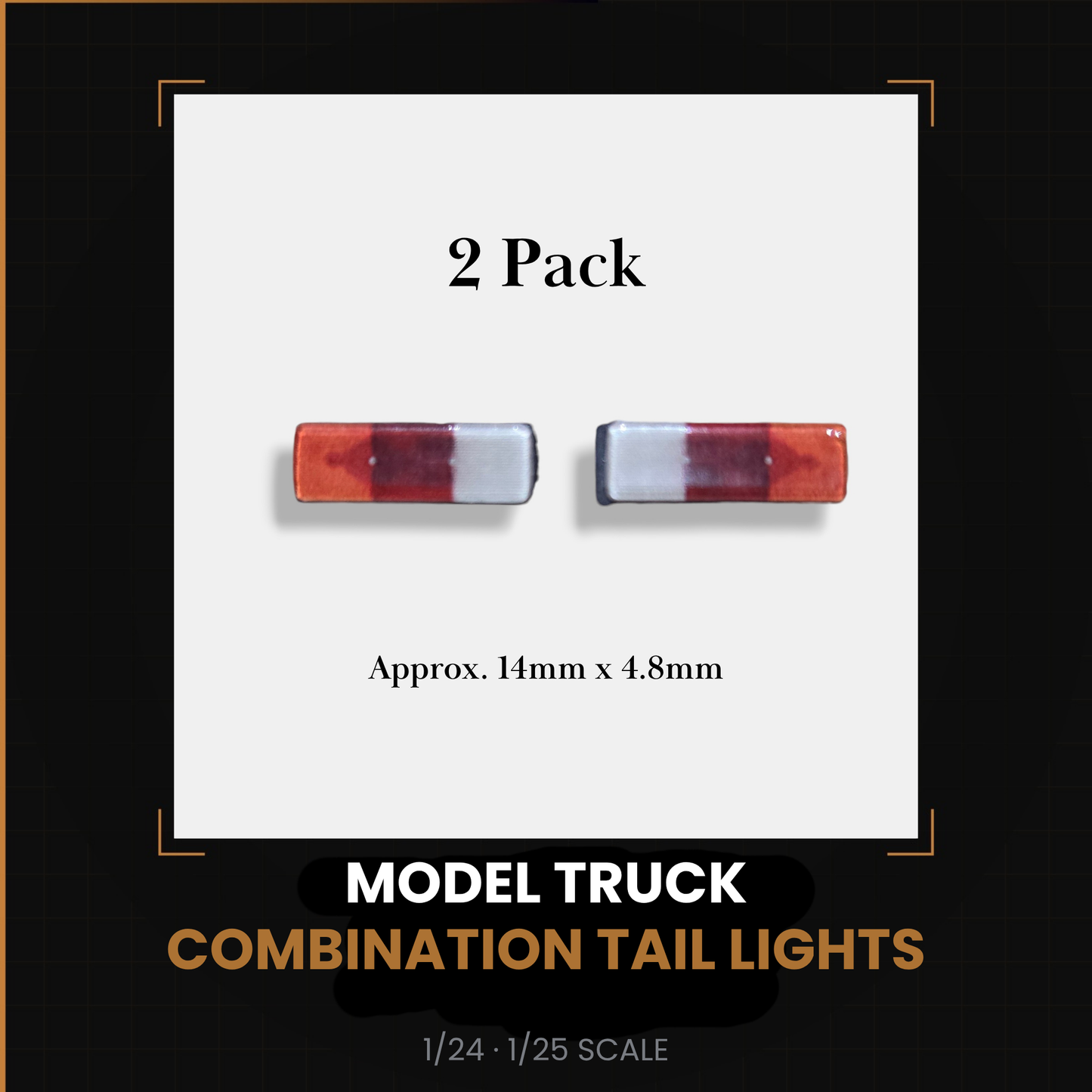 Combination Tail Lights 1/24 1/25 Scale Model Truck