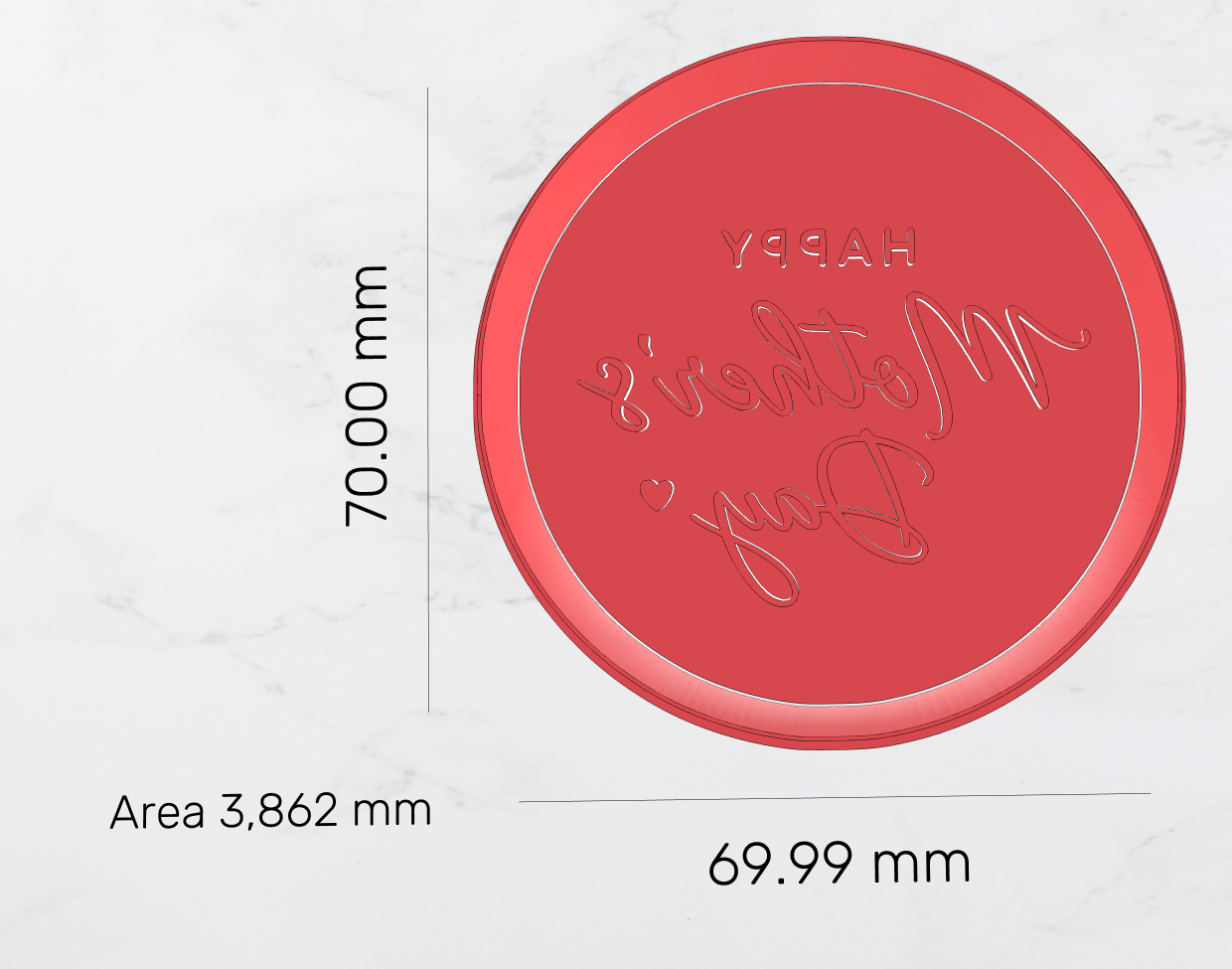 Happy Mother's Day Cookie Cutter & Embosser