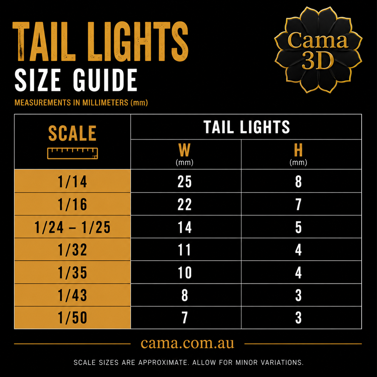 Classic Tail Lights - Scale Model Trucks