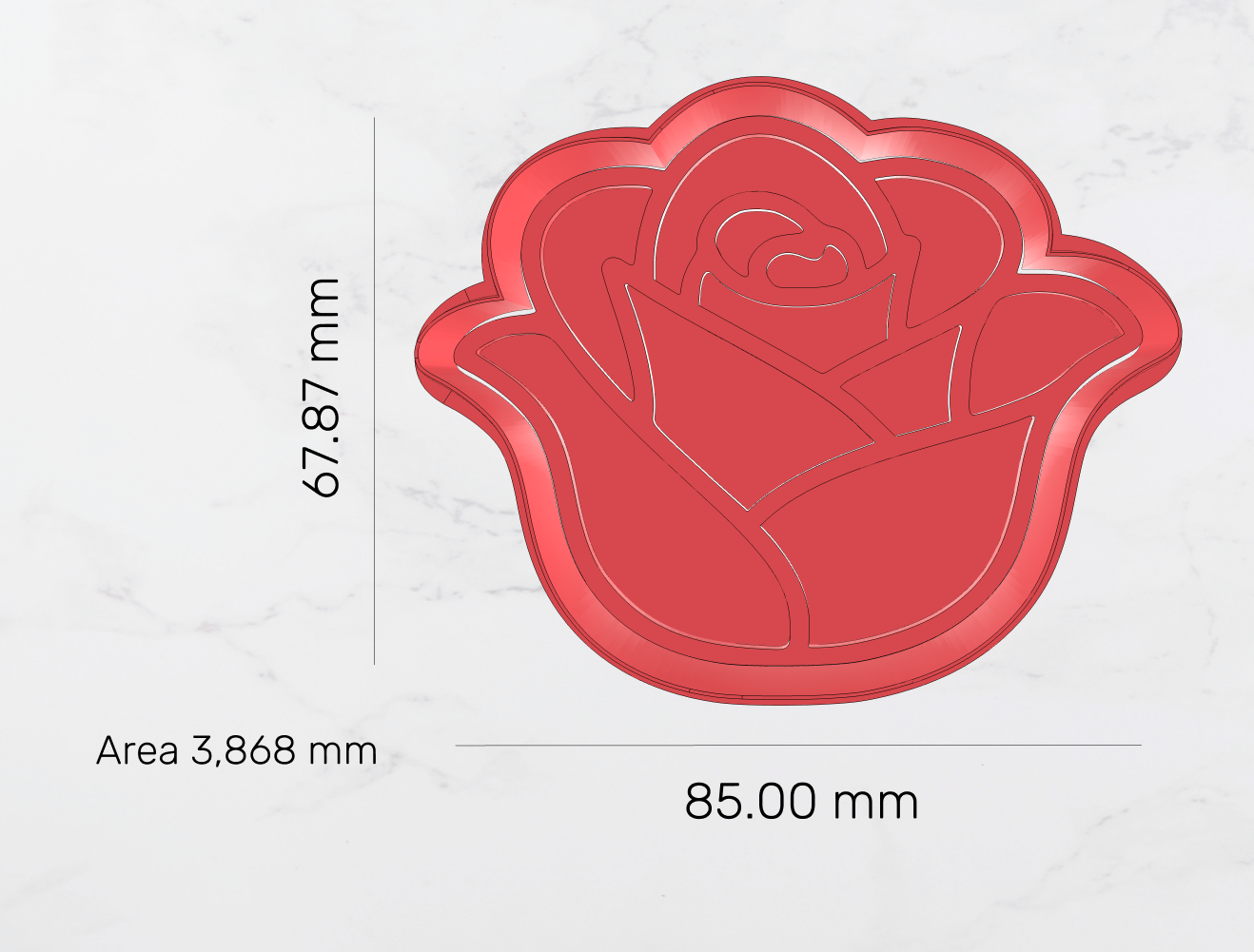 Rose Cookie Cutter & Embosser
