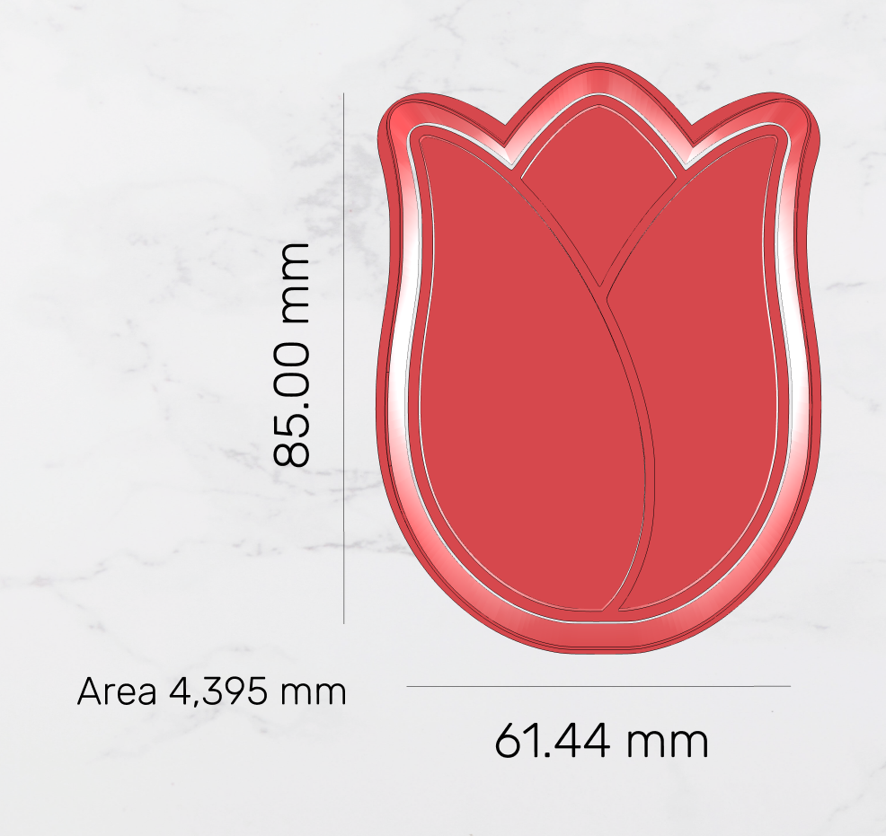 Tulip Cookie Cutter & Embosser