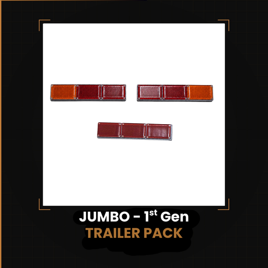 JUMBO 1st Gen Trailer Lights Pack (Grey housing)