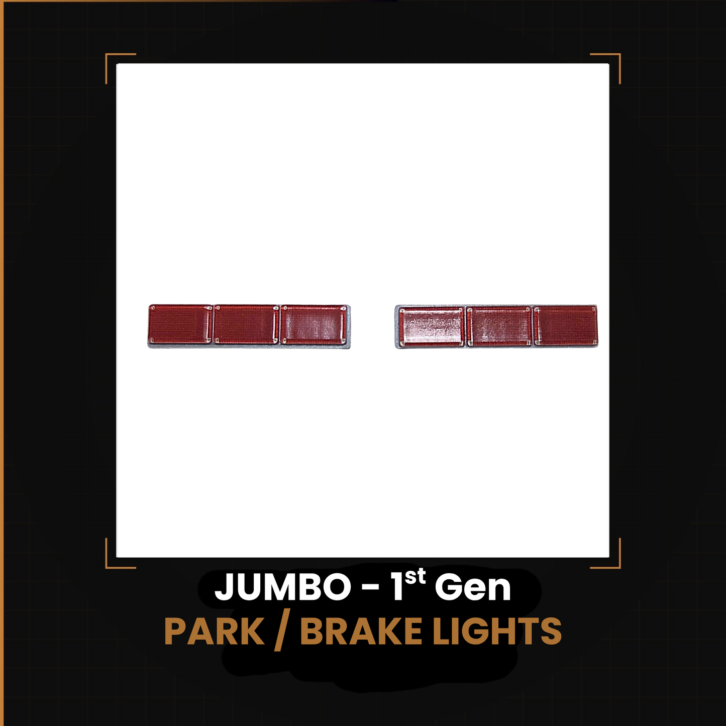 JUMBO 1st Gen Park Brake Lights (Grey housing)