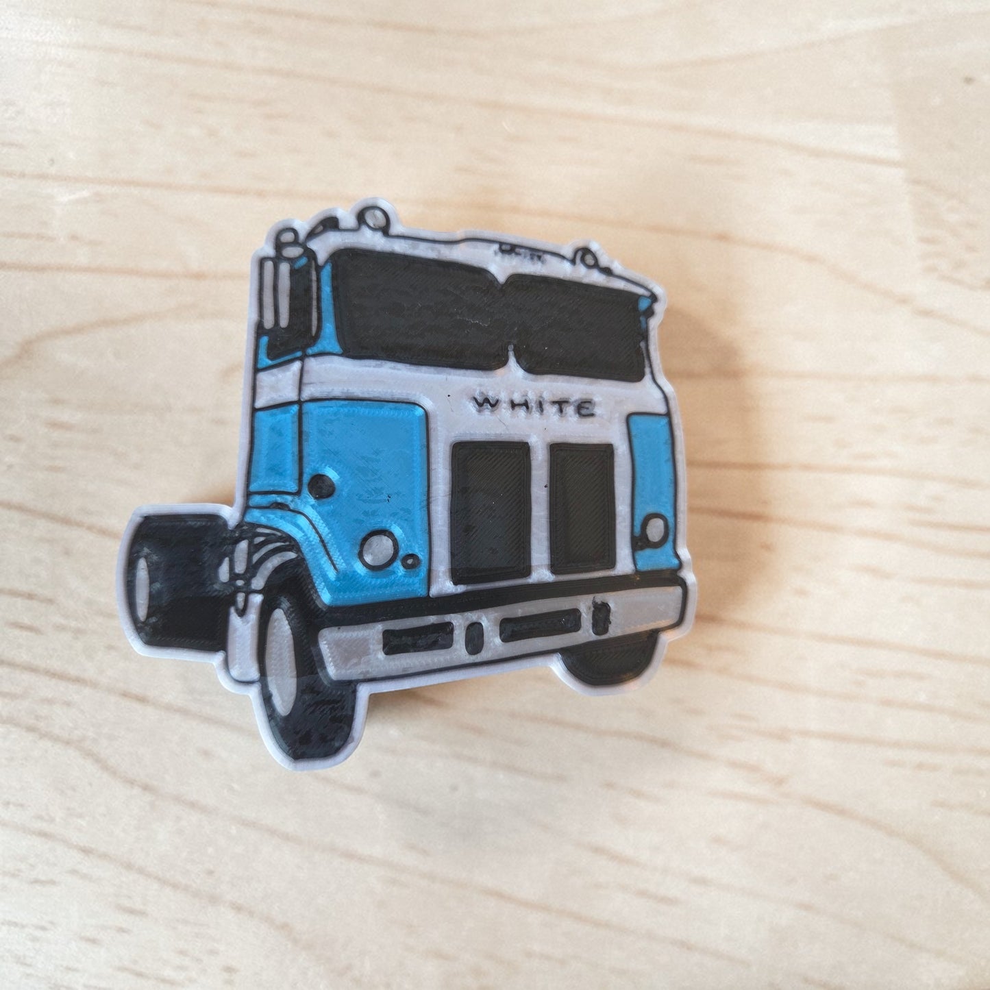 White Truck Magnet Set – Limited Edition A | Set of 4