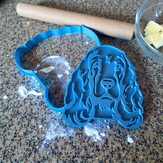 Cocker Spaniel Cookie Cutter & Stamp Set