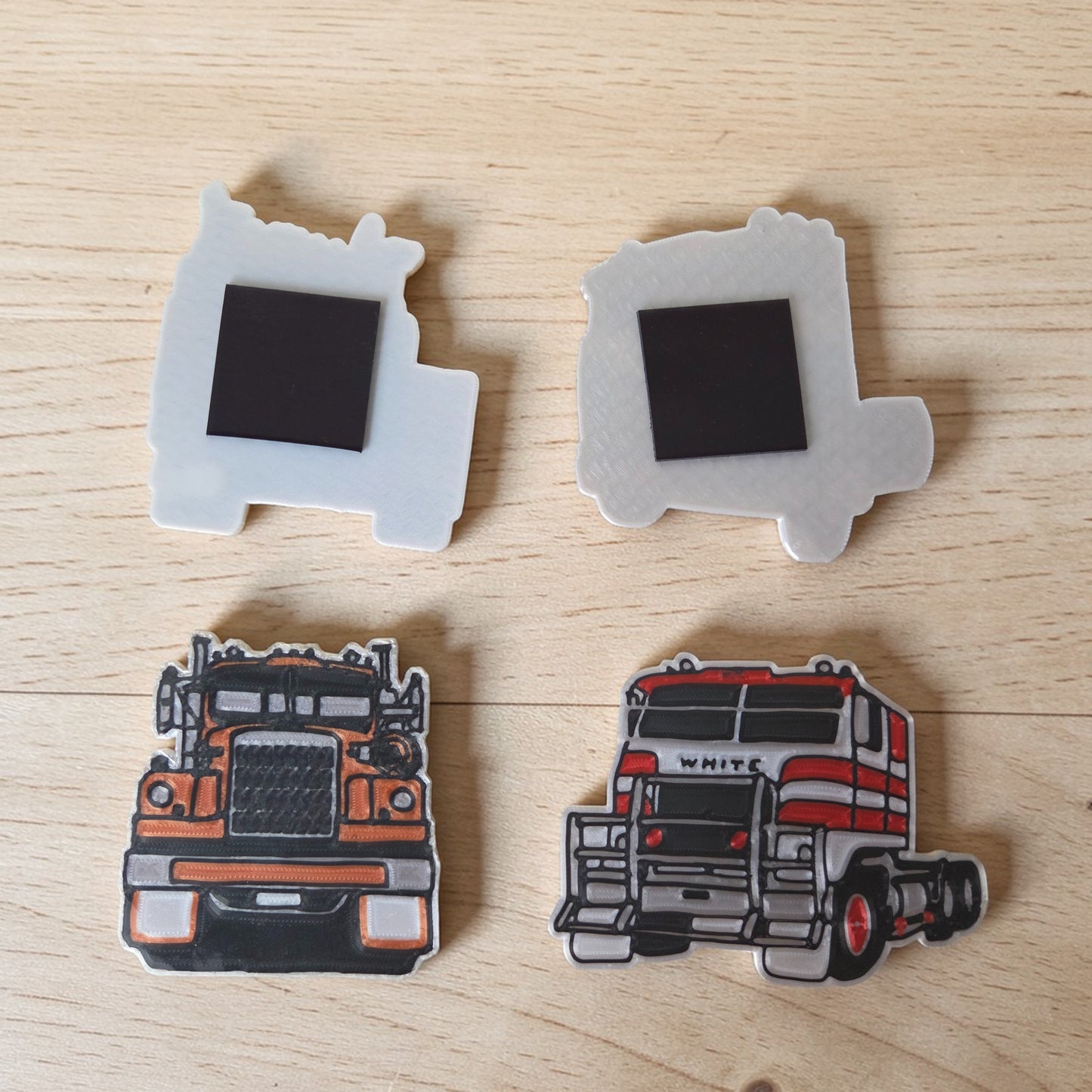 White Truck Magnet Set – Limited Edition C | Set of 4