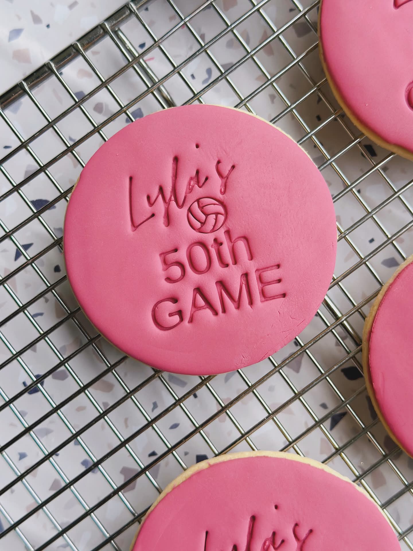 Personalised Sports Cookie Cutter & Stamp Set