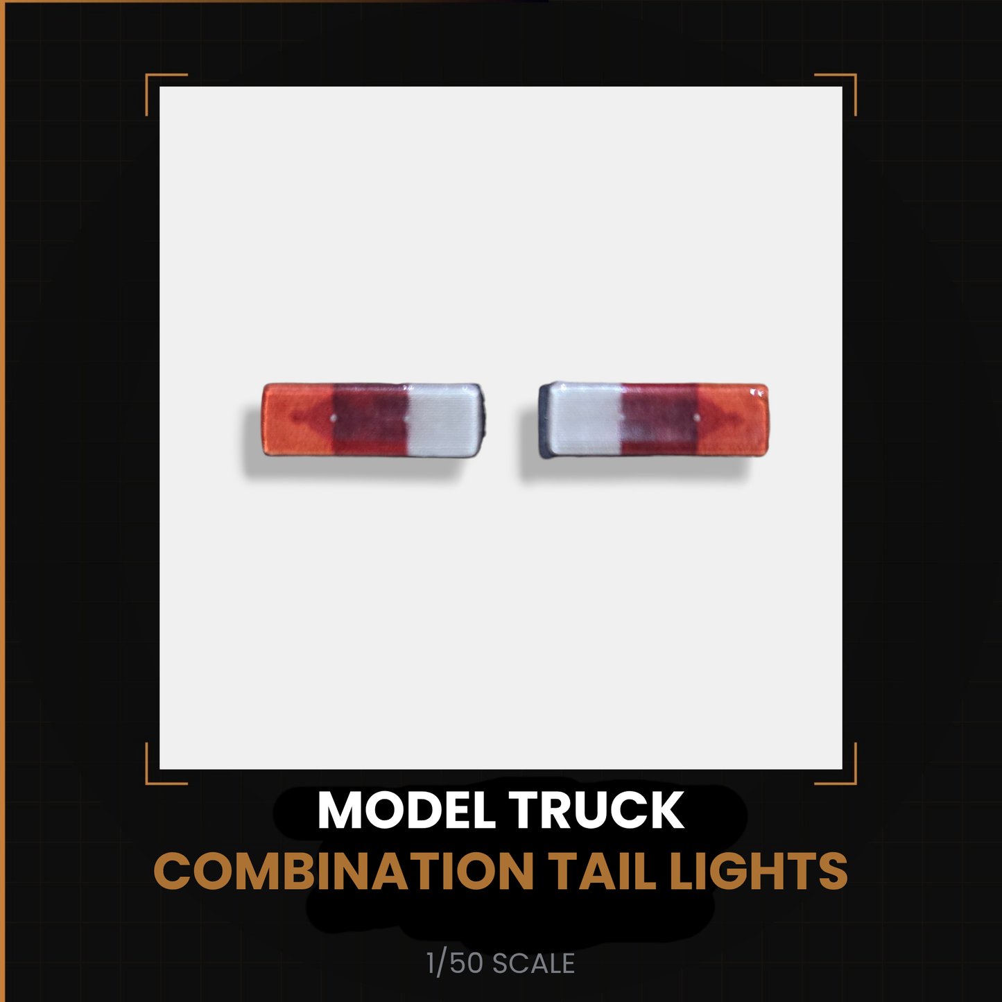 Combination Tail Lights 1/50 Scale Model Truck