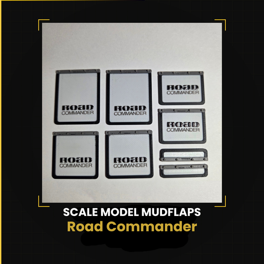 Model Truck Road Commander Mud Flaps — 8 Piece Set