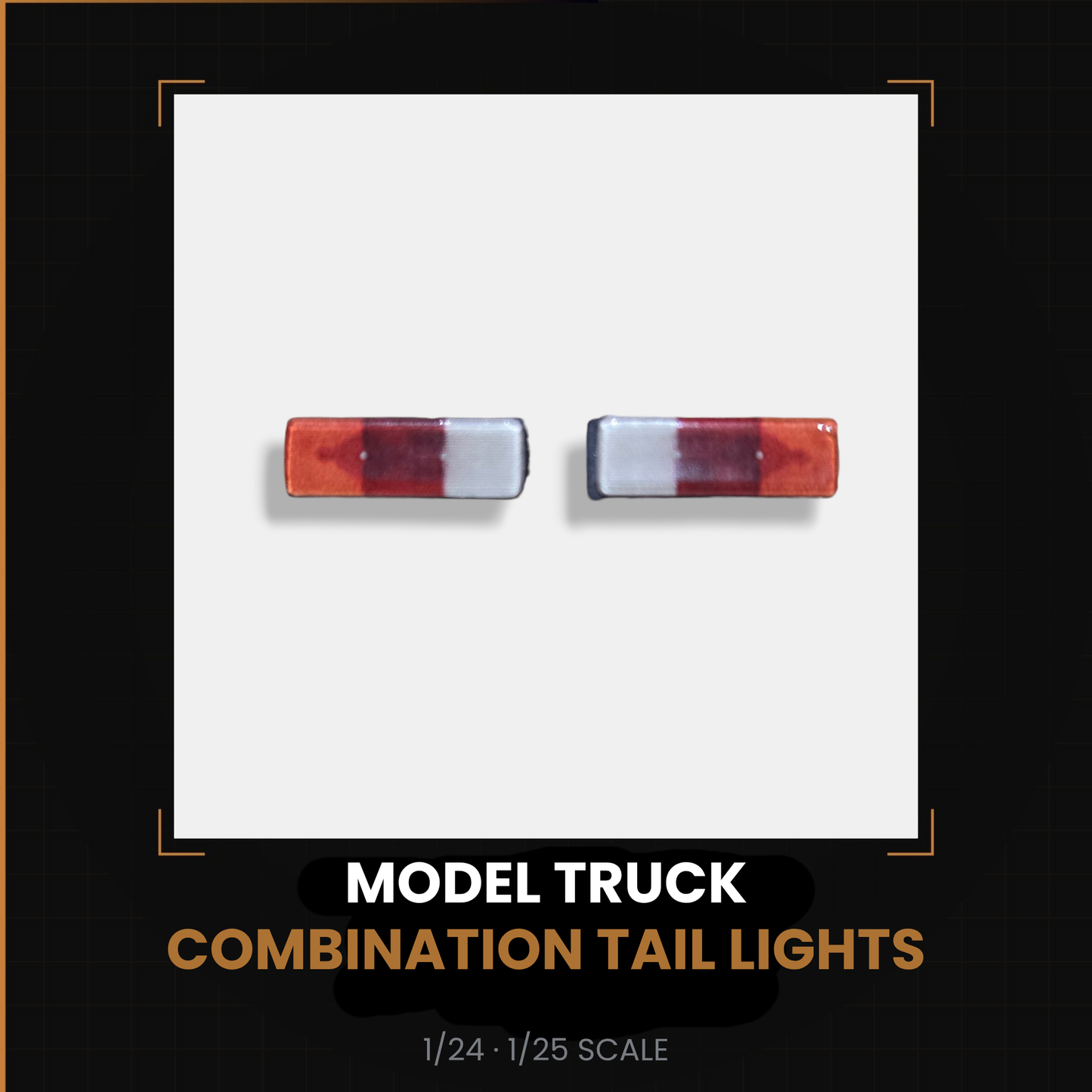 Combination Tail Lights 1/24 1/25 Scale Model Truck