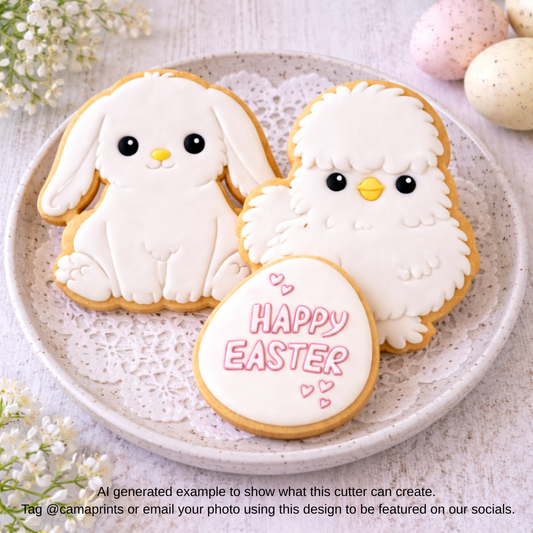 Easter Cookie Cutters & Embossers x 3– Easter Cookie Cutter Set