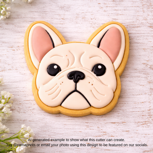 French Bulldog Cookie Cutter & Stamp Set