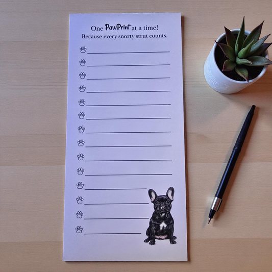 PawPrints Dog Notepad – French Bulldog