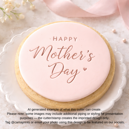 Happy Mother's Day Cookie Cutter & Embosser