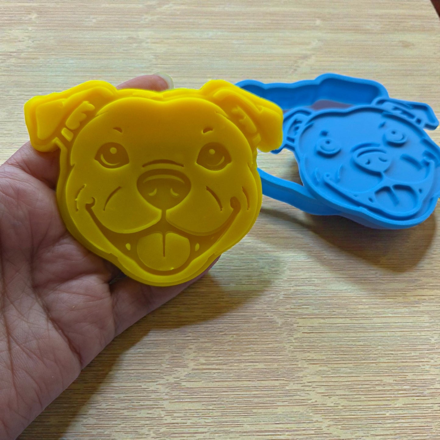 Happy Staffy Cookie Cutter & Stamp Set