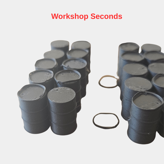 Workshop Seconds – 1:50 Scale 44 Gal Drums | Bulk Lot of 40