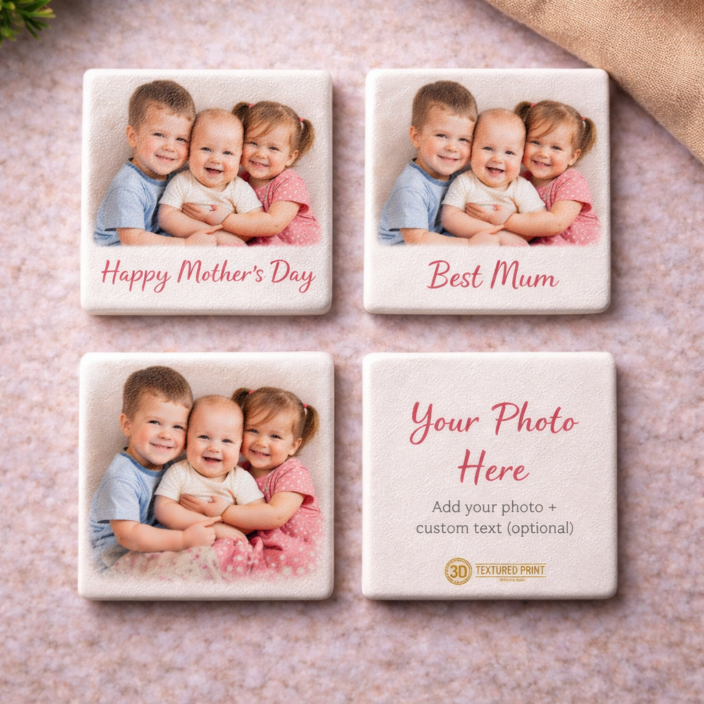 Custom Photo Ceramic Magnet – 3D Textured Keepsake
