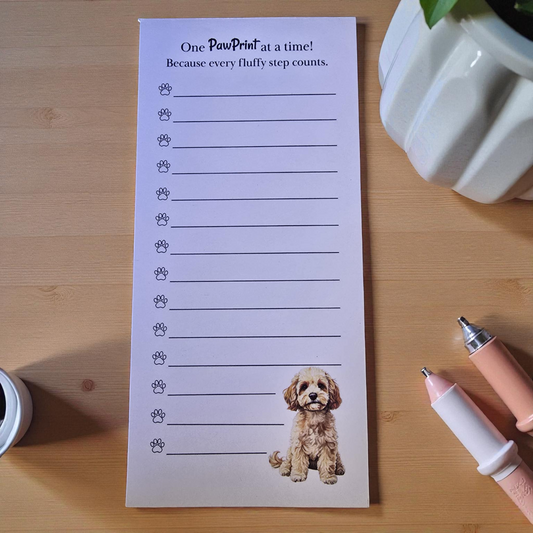 PawPrints Dog Notepad – Cavoodle