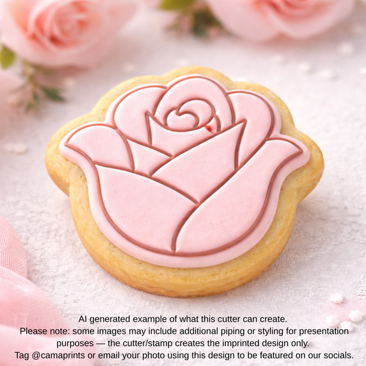 Rose Cookie Cutter & Embosser