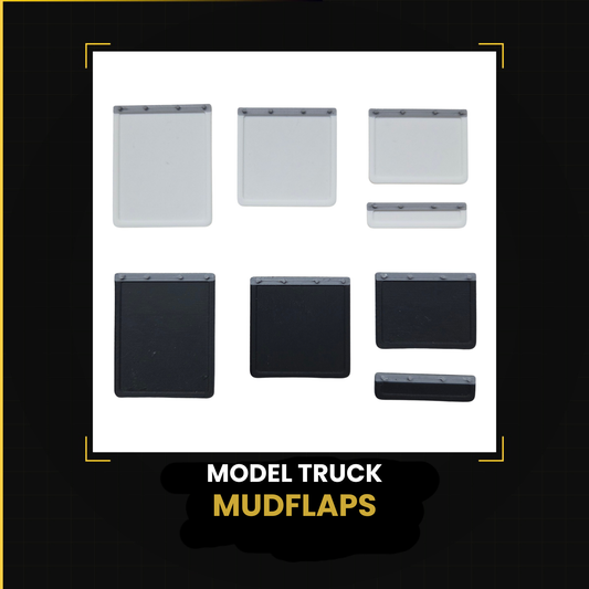 Model Truck Mud Flaps — 8 Piece Set