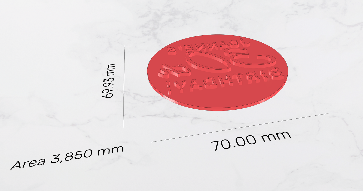 Personalised Cookie Cutter & Stamp Set | Name Number Design