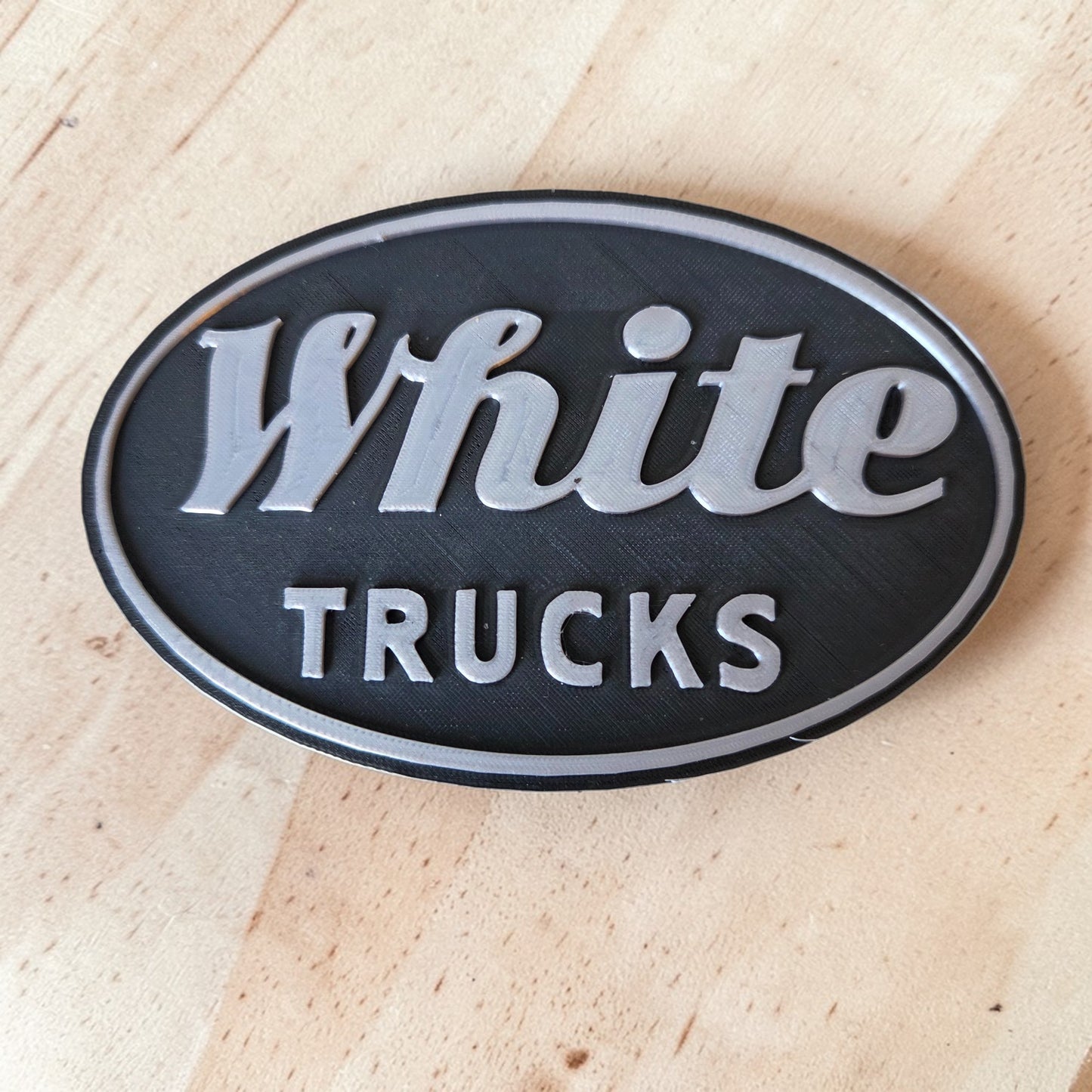 White Truck Keychains & Magnets