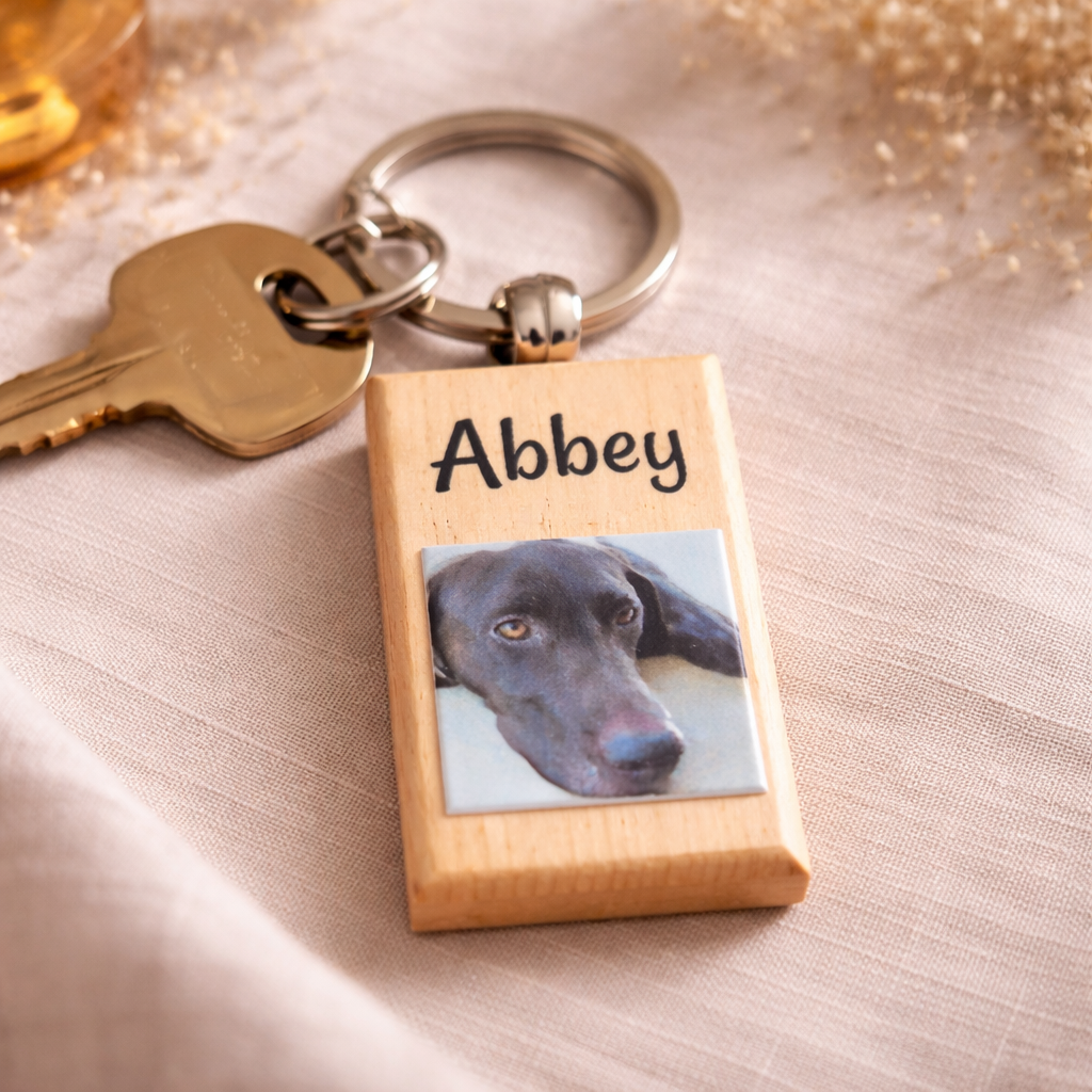 Custom Photo Keychain – 3D Textured Keepsake