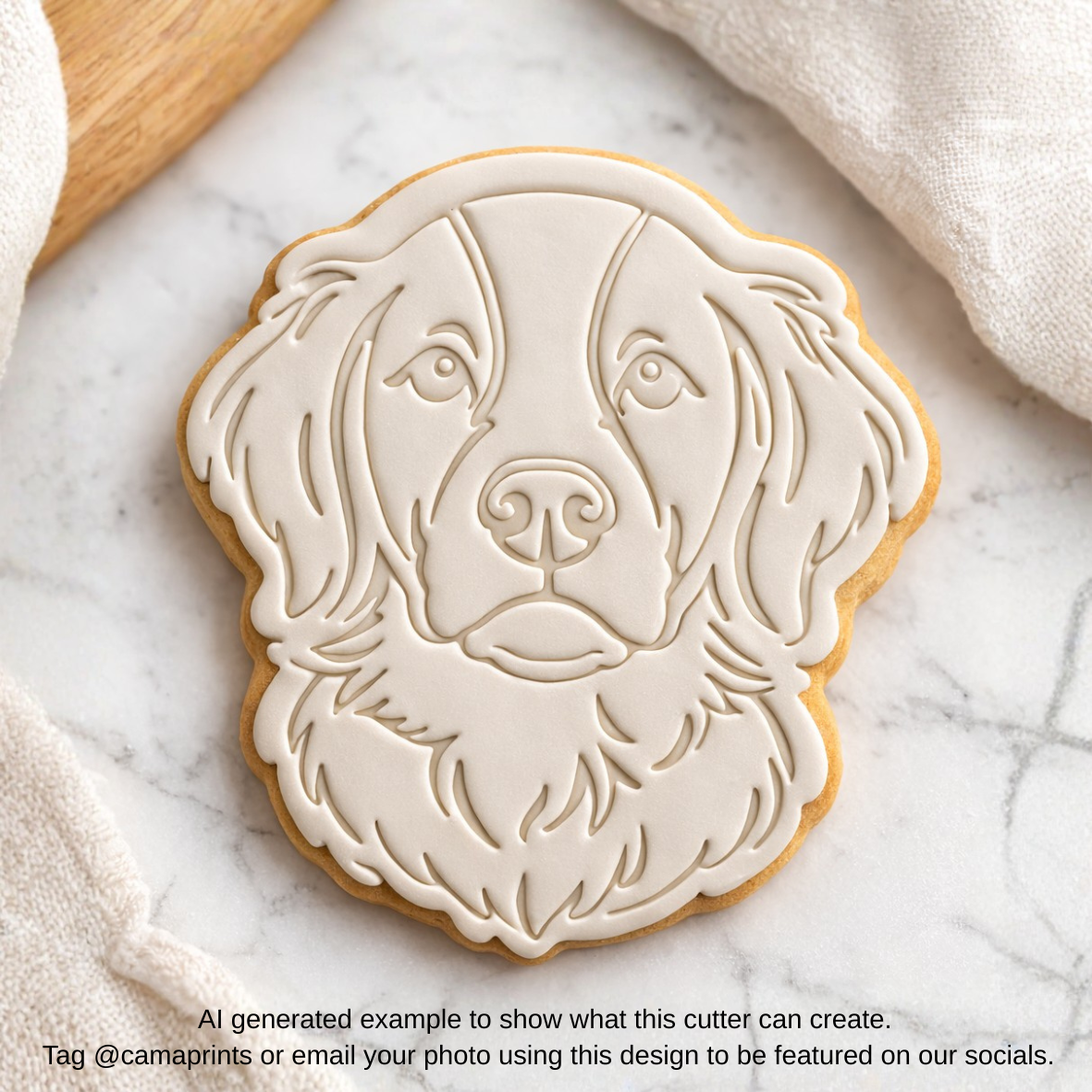 Brittany Spaniel Cookie Cutter & Stamp Set