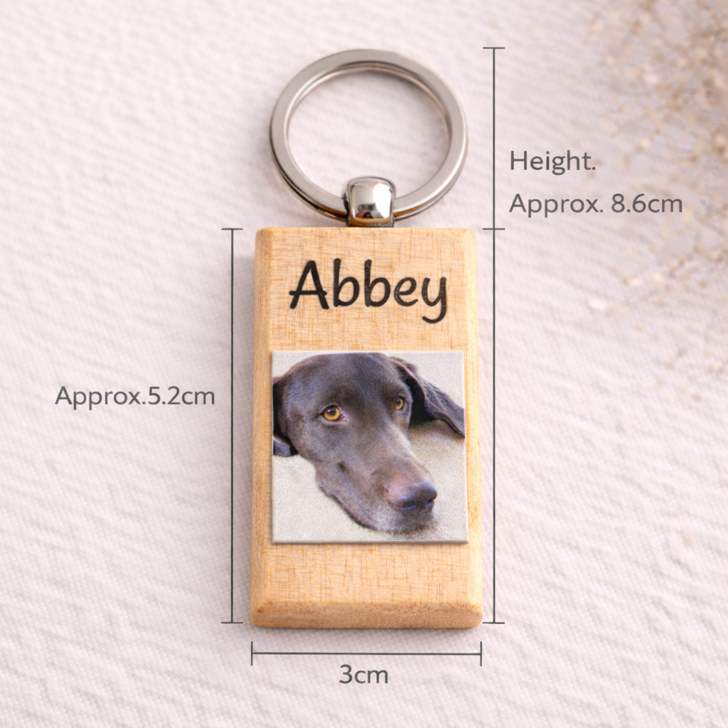 Custom Photo Keychain – 3D Textured Keepsake